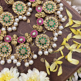 Vriksham Elegant Lakshmi With Coin Style Jadau Kundan Short Neckpiece-J3711